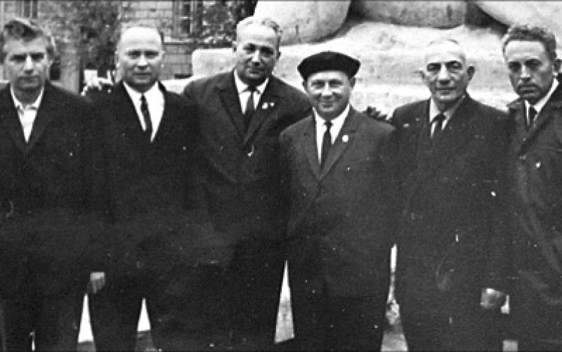 Александр Печерский и группа бежавших из Собибора. 60 е годы.