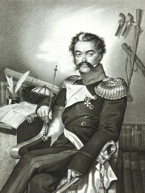 К. Гампельн. Портрет Дениса Давыдова, 1820 е гг.